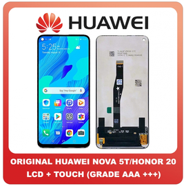 HQ OEM Huawei Honor 20 Pro, Honor20 Pro (YAL-AL10 / TL10), HONOR 20 (YAL-AL00 YAL-L21), NOVA 5T (YAL-L61), IPS LCD SCREEN DISPLAY ΟΘΟΝΗ + TOUCH SCREEN DIGITIZER ΜΗΧΑΝΙΣΜΟΣ ΑΦΗΣ (GRADE AAA+++)