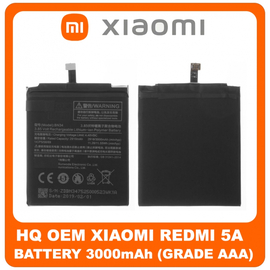 HQ OEM Συμβατό Για Xiaomi RedMi 5A (MCG3B, MCI3B) Battery Μπαταρία Li-Ion 3000 mAh (Bulk) BN34  (Grade AAA+++)
