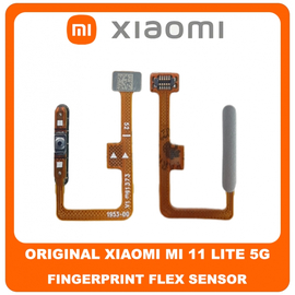 Γνήσιο Original Xiaomi Mi 11 Lite 5G (M2101K9G, M2101K9C, M2101K9R) Fingerprint Flex Sensor Αισθητήρας Δακτυλικού Αποτυπώματος White Άσπρο (Service Pack By Xiaomi)