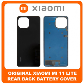 &Gamma;&nu;ή&sigma;&iota;&alpha; Original Xiaomi Mi 11 Lite 4G (M2101K9AG, M2101K9AI) Rear Back Battery Cover &Pi;ί&sigma;&omega; &Kappa;ά&lambda;&upsilon;&mu;&mu;&alpha; &Kappa;&alpha;&pi;ά&kappa;&iota; &Mu;&pi;&alpha;&tau;&alpha;&rho;ί&alpha;&sigmaf; Black &Mu;&alpha;ύ&rho;&omicron; (Service Pack By Xiaomi)