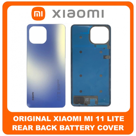 Γνήσια Original Xiaomi Mi 11 Lite 4G (M2101K9AG, M2101K9AI) Rear Back Battery Cover Πίσω Κάλυμμα Καπάκι Μπαταρίας Blue Μπλε (Service Pack By Xiaomi)