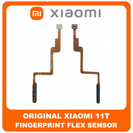 Γνήσιο Original Xiaomi 11T (21081111RG) Fingerprint Flex Sensor Καλωδιοταινία Αισθητήρας Δακτυλικού Αποτυπώματος Black Μαύρο (Service Pack By Xiaomi)