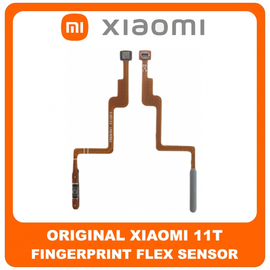 Γνήσιο Original Xiaomi 11T (21081111RG) Fingerprint Flex Sensor Καλωδιοταινία Αισθητήρας Δακτυλικού Αποτυπώματος White Άσπρο (Service Pack By Xiaomi)
