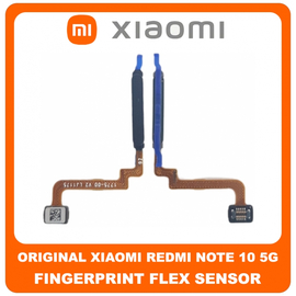 Γνήσια Original Xiaomi Redmi Note 10 5G (M2103K19G, M2103K19C) Fingerprint Flex Sensor Αισθητήρας Δακτυλικού Αποτυπώματος Black Μαύρο (Service Pack By Xiaomi)