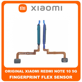 Γνήσια Original Xiaomi Redmi Note 10 5G (M2103K19G, M2103K19C) Fingerprint Flex Sensor Αισθητήρας Δακτυλικού Αποτυπώματος Green Πράσινο (Service Pack By Xiaomi)