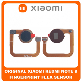 Γνήσιο Original Xiaomi Redmi Note 9 (M2003J15SC, M2003J15SG, M2003J15SS) Fingerprint Flex Sensor Αισθητήρας Δακτυλικού Αποτυπώματος Black Μαύρο (Service Pack By Xiaomi)
