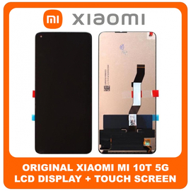 Γνήσια Original Xiaomi Mi 10T 5G (M2007J3SY) IPS LCD Display Assembly Screen Οθόνη + Touch Screen Digitizer Μηχανισμός Αφής Black Μαύρο (Service Pack By Xiaomi)