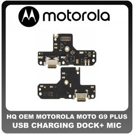 HQ OEM Συμβατό Για Motorola MOTO G9 PLUS (XT2087-1) USB Type-C Charging Dock Connector Flex Sub Board Καλωδιοταινία Υπό Πλακέτα Φόρτισης + Microphone Μικρόφωνο (Grade AAA+++)