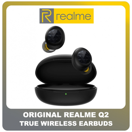 Γνήσια Original Realme Buds Q2 (RMA2010) True Wireless Bluetooth Handsfree Earbuds Ασύρματα Ακουστικά  Black Μαύρο B094Y5YB88​ (Service Pack by Realme)
