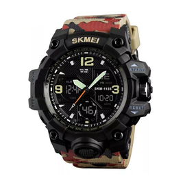 Ψηφιακό/αναλογικό Ρολόι Χειρός – Skmei - 1155 - 011552 - Army red