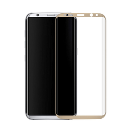 Πλήρες Προστατευτικό Γυαλί, no Brand, για Samsung Galaxy s8, 0.3mm,  Χρυσός - 52290