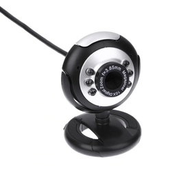 Webcam no Brand w6, Microphone, 480p, Μαύρο - 3038