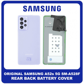 Γνήσια Original Samsung Galaxy A52s 5G (SM-A528B, SM-A528B/DS) Rear Battery Cover Πίσω Καπάκι Μπαταρίας Violet Βιολετή GH82-26858C (Service Pack By Samsung)