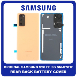 Γνήσια Original Samsung Galaxy S20 FE 5G (SM-G781B, SM-G781B/DS) Rear Battery Cover Πίσω Καπάκι Μπαταρίας Cloud Orange Πορτοκαλί GH82-24223F (Service Pack By Samsung)