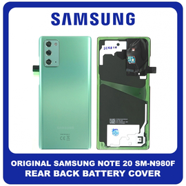 Γνήσια Original Samsung Galaxy Note 20 (SM-N980F, SM-N980F/DS) Rear Back Battery Cover Πίσω Κάλυμμα Καπάκι Πλάτη Μπαταρίας Green Πράσινο GH82-23298C (Service Pack By Samsung)