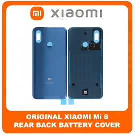 Γνήσιο Original Xiaomi Mi 8, Mi8 (M1803E1A) Rear Back Battery Cover Πίσω Κάλυμμα Καπάκι Πλάτη Μπαταρίας Blue Μπλε 5540408001A7 (Service Pack By Xiaomi)