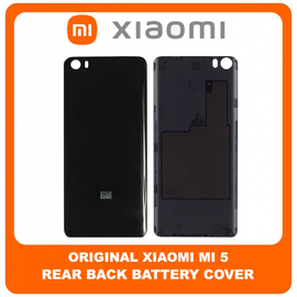 Γνήσια Original Xiaomi Mi 5, Mi5 (2015105) Rear Back Battery Cover Πίσω Κάλυμμα Καπάκι Πλάτη Μπαταρίας Black Μαύρο (Service Pack By Xiaomi)