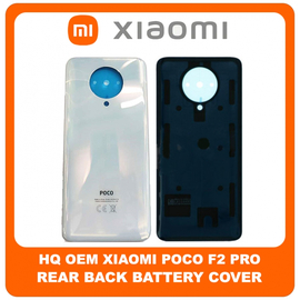HQ OEM Συμβατό Για Xiaomi Poco F2 Pro (M2004J11G) Rear Back Battery Cover Πίσω Κάλυμμα Καπάκι Πλάτη Μπαταρίας Phantom White Άσπρο (Grade AAA+++)