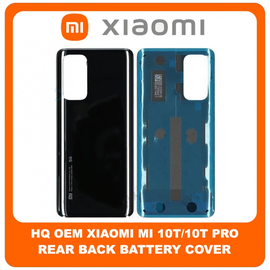 HQ OEM &Sigma;&upsilon;&mu;&beta;&alpha;&tau;ό &Gamma;&iota;&alpha; Xiaomi Mi 10T (M2007J3SY), Mi 10T Pro (M2007J3SG, M2007J3SP) Rear Back Battery Cover &Pi;ί&sigma;&omega; &Kappa;ά&lambda;&upsilon;&mu;&mu;&alpha; &Kappa;&alpha;&pi;ά&kappa;&iota; &Pi;&lambda;ά&tau;&eta; &Mu;&pi;&alpha;&tau;&alpha;&rho;ί&alpha;&sigmaf; Black &Mu;&alpha;ύ&rho;&omicron; (Grade AAA+++)