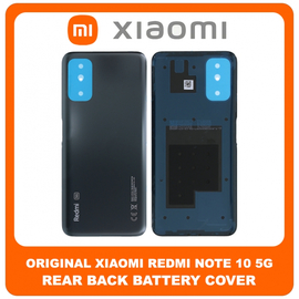 Γνήσια Original Xiaomi Redmi Note 10 5G, Redmi Note10 5G (M2103K19G, M2103K19C) Rear Back Battery Cover Πίσω Κάλυμμα Καπάκι Πλάτη Μπαταρίας Graphite Gray Μαύρο 550500012A9X (Service Pack By Xiaomi)