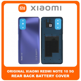 Γνήσια Original Xiaomi Redmi Note 10 5G, Redmi Note10 5G (M2103K19G, M2103K19C) Rear Back Battery Cover Πίσω Κάλυμμα Καπάκι Πλάτη Μπαταρίας Nighttime Blue Μπλε 550500012G9X (Service Pack By Xiaomi)