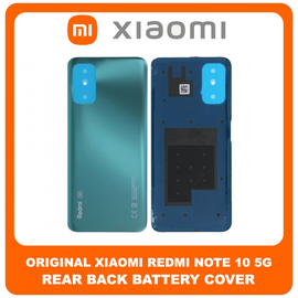 Γνήσια Original Xiaomi Redmi Note 10 5G, Redmi Note10 5G (M2103K19G, M2103K19C) Rear Back Battery Cover Πίσω Κάλυμμα Καπάκι Πλάτη Μπαταρίας Aurora Green Πράσινο 550500012L9X 550500012K9X 550500014F9X (Service Pack By Xiaomi)