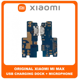 Γνήσια Original Xiaomi Mi Max, MiMax (2016001, 2016002, 2016007) Micro USB Charging Dock Connector Flex Sub Board, Καλωδιοταινία Υπό Πλακέτα Φόρτισης + Microphone Μικρόφωνο (Service Pack By Xiaomi)
