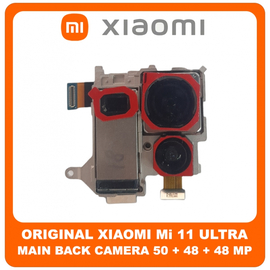 Γνήσια Original Xiaomi Mi 11 Ultra, Mi 11Ultra (M2102K1G, M2102K1C)  Main Rear Back Camera Module Flex Πίσω Κεντρική Κάμερα 50MP + 48MP + 48MP 56000900K100 (Service Pack By Xiaomi)
