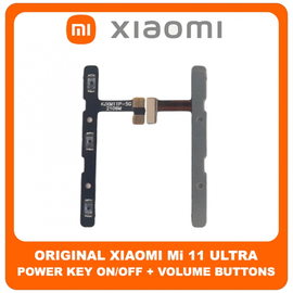 Γνήσια Original Xiaomi Mi 11 Ultra, Mi 11Ultra (M2102K1G, M2102K1C) Power Key Flex Cable On/Off + Volume Key Buttons Καλωδιοταινία Πλήκτρων Εκκίνησης + Έντασης Ήχου (Service Pack By Xiaomi)