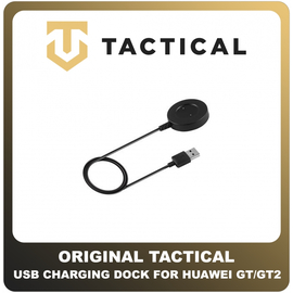 Γνήσια Original Tactical USB Charging Dock Connector for Smartwatch Huawei GT/GT2 Ασύρματος Φορτιστής Για Ρολόι + Cable Καλώδιο USB Type-C 100cm Black Μαύρο (Blister Pack By Tactical)