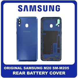Γνήσια Original Samsung Galaxy M20 (SM-M205F, SM-M205FN) Battery Cover Καπάκι Μπαταρίας Blue Μπλε GH82-19215B (Service Pack By Samsung)
