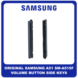 Γνήσια Original Samsung Galaxy A51, Galaxy A 51 (SM-A515F, SM-A515F/DSN, SM-A515F/DS) Volume Button External Side Keys Πλαινό Πλήκτρο Κουμπί Ρύθμισης Έντασης Ήχου Prism Crush Black Μαύρο GH98-45035B (Service Pack By Samsung)