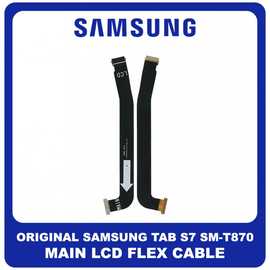 Γνήσια Original Samsung Galaxy Tab S7 T870 11" (SM-T870, SM-T875, SM-T876B) Main LCD Flex Cable Καλωδιοταινία Οθόνης GH59-15354A (Service Pack By Samsung)​