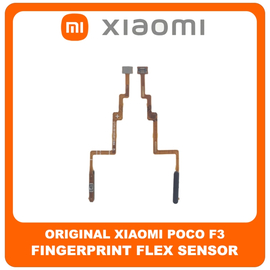 Γνήσια Original Xiaomi Poco F3, Poco F3 (M2012K11AG) Fingerprint Flex Sensor Αισθητήρας Δακτυλικού Αποτυπώματος Night Black Μαύρο (Service Pack By Xiaomi)
