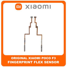 Γνήσια Original Xiaomi Poco F3, Poco F3 (M2012K11AG) Fingerprint Flex Sensor Αισθητήρας Δακτυλικού Αποτυπώματος Arctic White Άσπρο​ (Service Pack By Xiaomi)