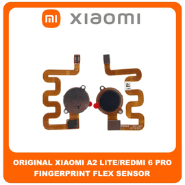 Γνήσια Original Xiaomi A2 Lite/Redmi 6 Pro (M1805D1SG) Fingerprint Flex Sensor Αισθητήρας Δακτυλικού Αποτυπώματος Black Μαύρο 492112030059 (Service Pack By Xiaomi)