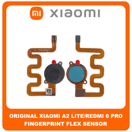 Γνήσια Original Xiaomi A2 Lite/Redmi 6 Pro (M1805D1SG) Fingerprint Flex Sensor Αισθητήρας Δακτυλικού Αποτυπώματος Blue Μπλε 492111031076​ (Service Pack By Xiaomi)