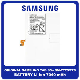 Γνήσια Original Samsung Galaxy TAB S5e 10.5 (SM-T725, SM-T720) EB-BT725ABU Battery Μπαταρία Li-Ion 7040 mAh GH43-04928A (Service Pack By Samsung)