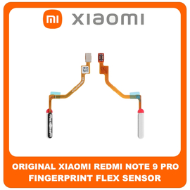 Γνήσια Original Xiaomi Redmi Note 9 Pro (M2003J6B2G), Fingerprint Flex Sensor Αισθητήρας Δακτυλικού Αποτυπώματος Glacier White Άσπρο 490100000G5E (Service Pack By Xiaomi)