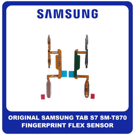 ​Γνήσια Original Samsung Galaxy Tab S7 T870 11" (SM-T870, SM-T875, SM-T876B) Fingerprint Flex Sensor Αισθητήρας Δακτυλικού Αποτυπώματος Mystic Bronze GH96-13643C​ (Service Pack By Samsung)