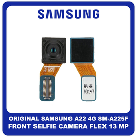 Γνήσια Original Samsung Galaxy A22 4G, A 22 4G (SM-A225F, SM-A225F/DS) Front Selfie Camera Flex Μπροστινή Κάμερα 13 MP, f/2.2, (wide), 1/3.1", 1.12µm GH96-14445A​ (Service Pack By Samsung)