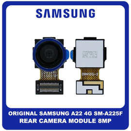 Γνήσια Original Samsung Galaxy A22 4G, A 22 4G (SM-A225F, SM-A225F/DS) Rear Camera Module 8 MP, f/2.2, 123˚ (ultrawide), 1/4.0", 1.12µm GH96-14488A (Service Pack By Samsung)
