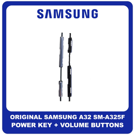 Γνήσια Original Samsung Galaxy A32, A 32 (SM-A325F, SM-A325F/DS) Power Key Flex Cable On/Off + Volume Key Buttons Καλωδιοταινία Πλήκτρων Εκκίνησης + Έντασης Ήχου Awesome Violet Βιολετή GH64-08389D (Service Pack By Samsung)
