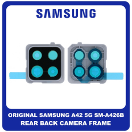 Γνήσια Original Samsung Galaxy A42 5G, Galaxy A 42 5G (SM-A426B, SM-A426B/DS, SM-A4260) Rear Back Camera Frame Πίσω Πλαίσιο Κάμερας Prism Dot Gray Γκρι GH98-45934C​ (Service Pack By Samsung)