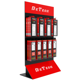 Desktop Stand de-S02, Black/red - 14145