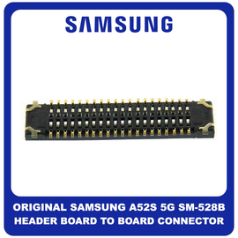 Γνήσια Original Samsung Galaxy A52s 5G, Galaxy A 52s 5G (SM-A528B, SM-A528B/DS) Header Board To Board Board Connector / BTB Socket 2x20 Pin Κονέκτορας Πλακέτας 3710-002856 (Service Pack By Samsung)