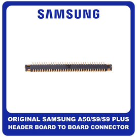 Γνήσια Original Samsung Galaxy A50 (SM-A505F, SM-A505FN), S9 (SM-G960F, SM-G960), S9+, S9 PLUS (SM-G965F, SM-G965U)  Header Board To Board Board Connector / BTB Socket 2x24 Pin Κονέκτορας Πλακέτας 3711-009321 (Service Pack By Samsung)