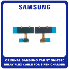 Γνήσια Original Samsung Galaxy Tab S7 T870 11" (SM-T870, SM-T875, SM-T876B) Relay Flex-Cable for S Pen Charger Καλωδιοταινία Φόρτισης FPCB GH59-15317A (Service Pack By Samsung)
