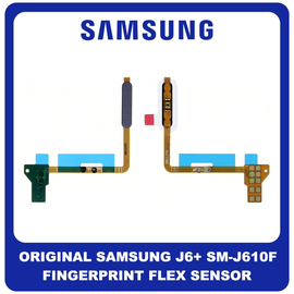 Γνήσια Original Samsung Galaxy J6+, Galaxy J6 Plus (SM-J610F, SM-J610F, SM-J610G, SM-J610FN) Fingerprint Flex Sensor Αισθητήρας Δακτυλικού Αποτυπώματος Gray Γκρι GH96-12109C (Service Pack By Samsung)​