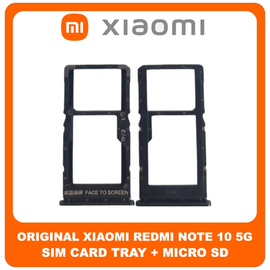 &Gamma;&nu;ή&sigma;&iota;&alpha; Original Xiaomi Redmi Note 10 5G, Redmi Note10 5G (M2103K19G, M2103K19C) SIM Card Tray + Micro SD Tray Slot &Upsilon;&pi;&omicron;&delta;&omicron;&chi;έ&alpha;&sigmaf; &Beta;ά&sigma;&eta; &Theta;ή&kappa;&eta; &Kappa;ά&rho;&tau;&alpha;&sigmaf; SIM Graphite Gray &Mu;&alpha;ύ&rho;&omicron; 482000008X9X (Service Pack By Xiaomi)